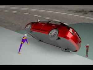 자동차 스파르타 킥 3D 모델