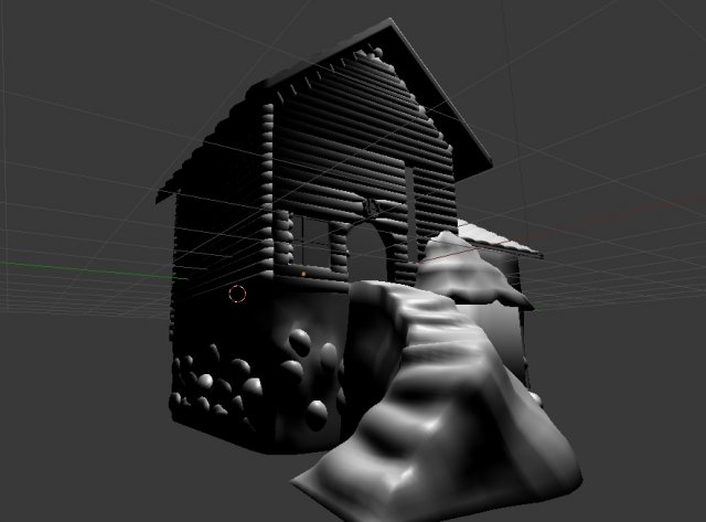 cabinhome 3D Model .c4d .max .obj .3ds .fbx .stl .blend 