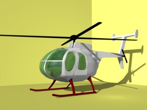 travel helicopter 3D-Modell