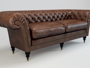 philip stanhope sofa chesterfield 3Dモデル