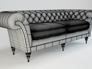 philip stanhope sofa chesterfield 3Dモデル