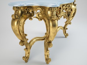 italian louis xvi-style console table Modello 3D