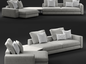flou myplace five seater sofa 3D Model