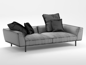 moltenic gregor two seats sofa Modelo 3D