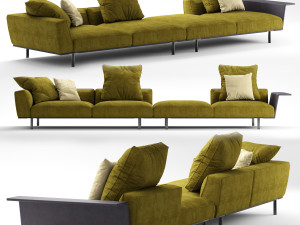 3d moltenic gregor sofa 3D Model