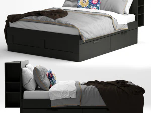 brimnes ikea yatak 3D Model