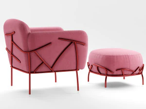 bonaldo corallo armchair 3D Model