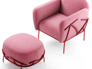 bonaldo corallo armchair 3D Model