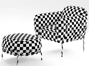 bonaldo corallo armchair 3D Model