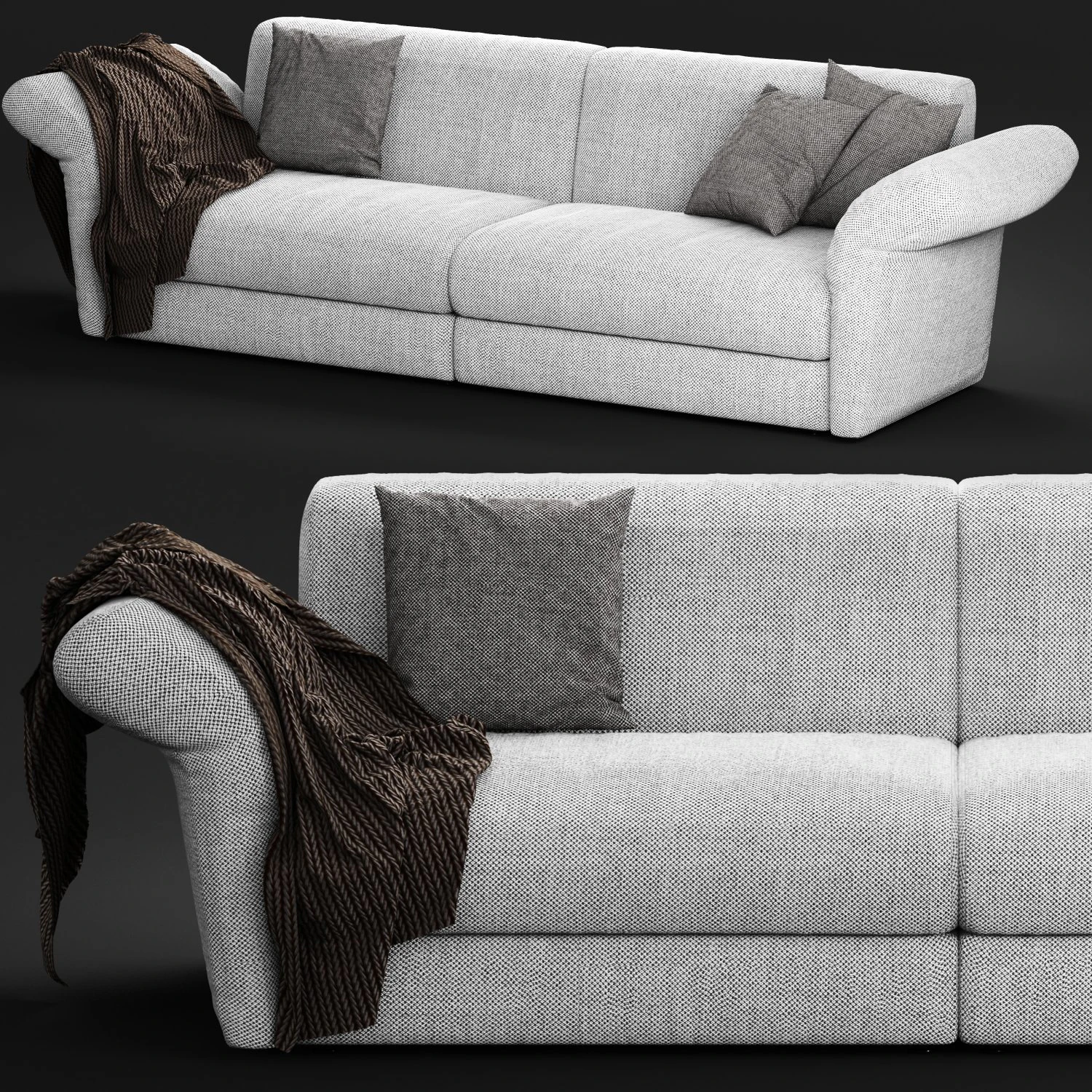 bonaldo cortina sofa 3D Model .c4d .max .obj .3ds .fbx .stl .blend 