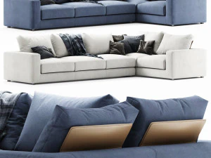 sof&aacute; bonaldo hiro Modelo 3D