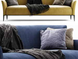 poliform gentleman sofa 3D Model