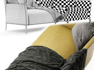 poliform gentleman sofa 3D Model