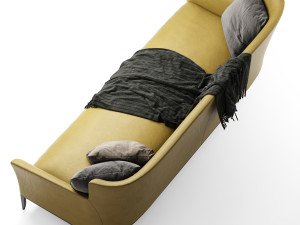 poliform gentleman sofa 3D Model