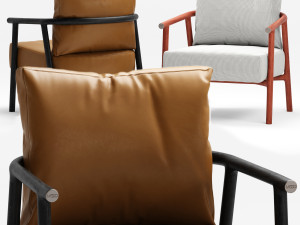 flexform icaro armchair 3D मॉडल