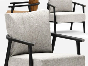flexform icaro armchair 3D Model
