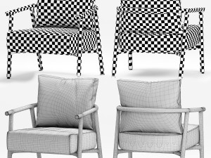 flexform icaro armchair 3D मॉडल