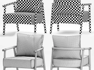 flexform icaro armchair 3D Model