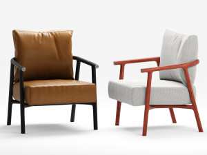 flexform icaro armchair 3D मॉडल