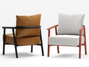 flexform icaro armchair 3D मॉडल