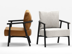 flexform icaro armchair 3D मॉडल