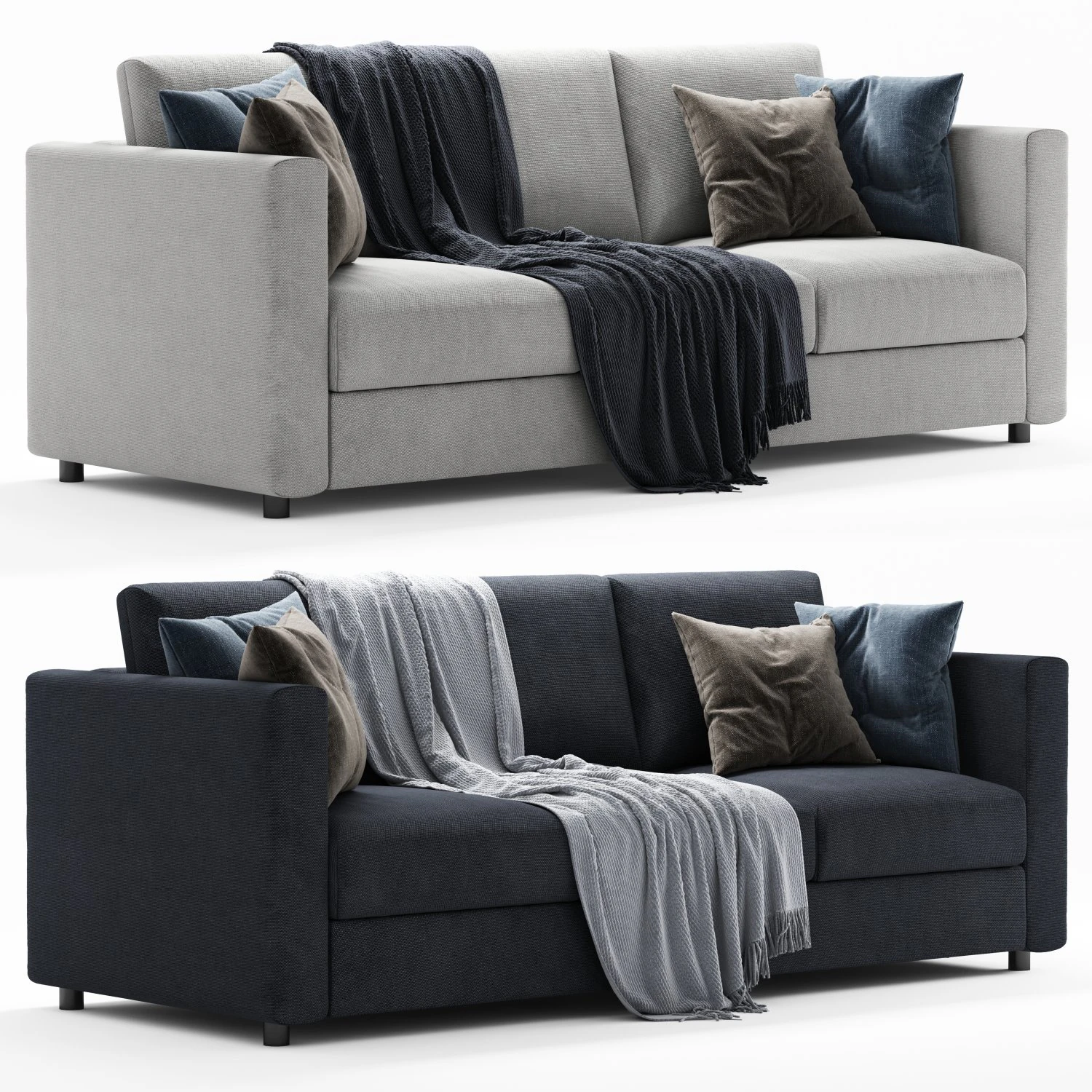 3-місний диван ikea finnala 3D Модель .c4d .max .obj .3ds .fbx .stl .blend 