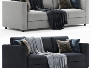 sofá ikea finnala 3 lugares Modelo 3D
