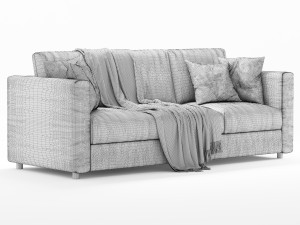 ikea finnala 3 seater sofa Modelo 3D