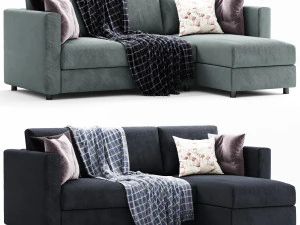 chaise longue ikea finnala 3 lugares Modelo 3D