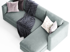 ikea finnala 3 seats chaise longue Modèle 3D