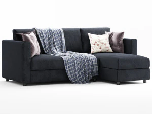 ikea finnala 3 seats chaise longue 3D Model