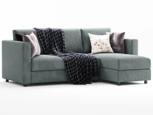 ikea finnala 3 seats chaise longue 3D Model
