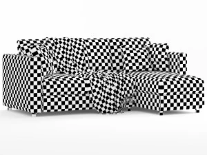 ikea finnala 3 seats chaise longue 3D Model