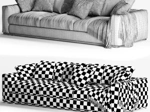 flexform asolo 3 seater sofa 3D Model