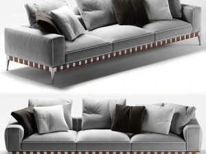 flexform gregory 3 seater sofa 3D Model