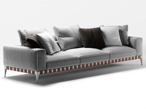 flexform gregory 3 seater sofa Modèle 3D