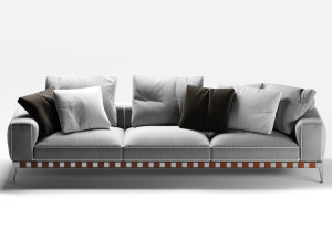 flexform gregory 3 seater sofa Modèle 3D
