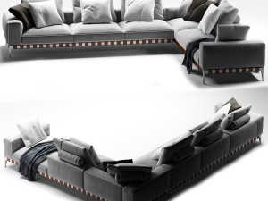 flexform gregory corner sofa 3D Model