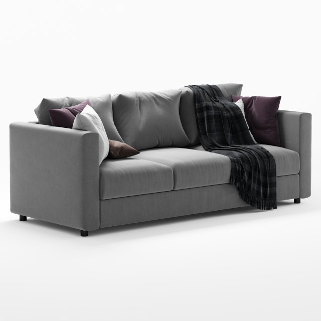 ikea finnala 3 seater sofa Modelo 3D .c4d .max .obj .3ds .fbx .stl .blend 