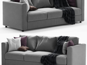 ikea finnala 3 seater sofa Modelo 3D
