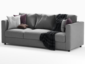 ikea finnala 3 seater sofa Modelo 3D