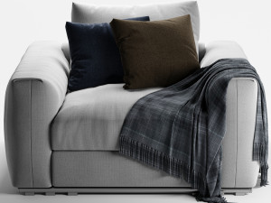 flexform asolo armchair Model 3D