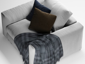 flexform asolo armchair Model 3D