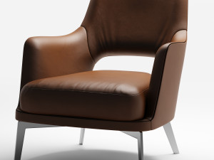 flexform gatsby armchair 3D 모델