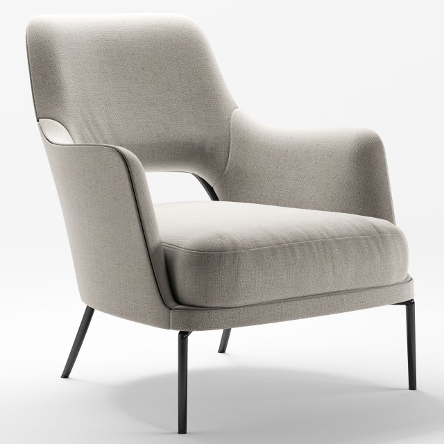 flexform joyce armchair 3D Модель .c4d .max .obj .3ds .fbx .stl .blend 