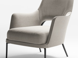 flexform joyce armchair 3D Модель