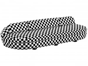 palais royal sofa 3D Model