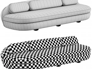 palais royal sofa 3D Model