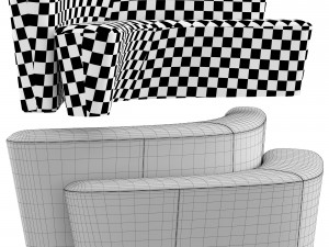 tacchini polar perch sofa 3D 모델