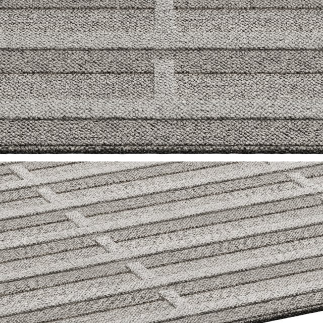 Leolux Valleys carpet rug 3D Модель .c4d .max .obj .3ds .fbx .stl .blend 